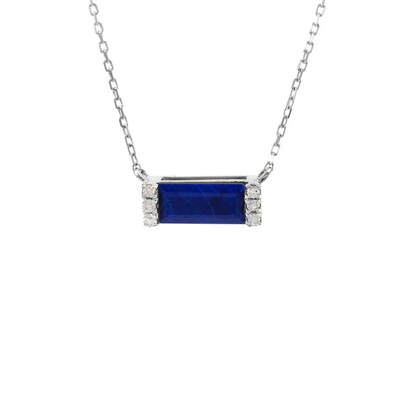 Lapis And Diamond Necklace (14Kw)